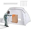 VEVOR Portable Paint Booth,10x7x6ft Larger Spray Paint Tent with Built-in Floor & Mesh Screen & Windproof Hooks, Painting Tent Station for Furniture DIY Hobby Tool, Spray Paint Shelter,Extra Large