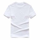 50Pcs Plain White Polyester Short Sleeve T-Shirts for Sublimation DIY Printing
