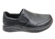 Skechers Mens Relaxed Fit Flex Advantage Slip Resistant Bronwood Shoes - Leather