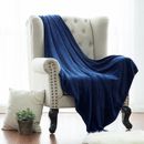 1Pc Plain Flannel Blanket Double-layer Thick Blankets Winter Home Sofa Bed Cover