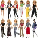 Barbies Clothes Dress Cool Girl Fashion Casual Outfits for 11.5inch Barbies 1/6BJD Blyth Dollhouse