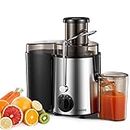 Juicer FOHERE Juicer Machines Vegetable and Fruit, Centrifugal Juicer with 3 Speed Control, Upgraded 400W Motor, Brush Included Easy to Clean