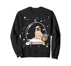Pyjama Hanukkah Pug Dog Snow Globe Sweatshirt