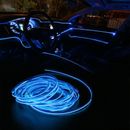 5M Interior Blue Wire Neon LED Light Atmosphere Accessories Glow Decor Lamp New