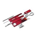 Victorinox SwissCard Classic - 13 Functions, DO-IT-YOURSELF Champion, Functional Companion that fits a wallet, LED, Red - 82 mm.