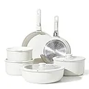 CAROTE 12pcs Pots and Pans Set, Non Stick Cookware Set Detachable Handle, Induction Kitchen Cookware Sets Nonstick with Removable Handle, RV Cookware Set, Oven Safe