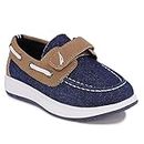 Nautica Kids Boys Loafers Casual One Strap Boat Shoes for Toddler Little Kid-Teton Toddler-Denim Tan-5