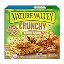 Nature Valley Crunchy Granola Bars | Whole Grain Oats & Roasted Almond, 210g (10 Bars-PACK OF 5)| Multigrain Energy Bars| No Artificial Flavours