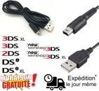 CÂBLE USB NOIR 1.20 M NINTENDO New 3DSXL/New3DS/2DS /3DS / 3DS XL/ DSI / DS XL