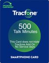 Tarjeta de recarga adicional prepaga TracFone 500 minutos, solo para teléfonos inteligentes