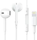 Wired Earbuds for iPhone Headphones with Lightning Connector Earphones Noise-Isolating Headsets 8pin Compatible with iPhone 14/13/12/11/XS/8/7/Pro/Max/Plus/Mini (Built-in Mic & Volume Control), White
