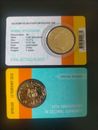 2016 FDC UNC 50c 50th ANNV OF DECIMAL CURRENCY ROUND GOLD PLATED COIN RAM CARD