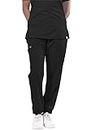 UNIFORM CRAFT UC Stretch Women’s Stretchable Scrub Jogger Pants | 4 Pockets, 2-Way Stretch || for Doctors, Dentists, Vets (Cool Black, S)