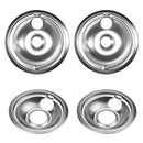 Kitchen Gadgets Chrome Oil Drip Tee Stove Drip Bowl Replacement Electric Stove 4 PCS