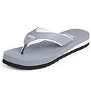 DOCTOR EXTRA SOFT Care Diabetic Orthopedic Pregnancy Flat Super Comfort Dr Flipflops and House Slippers For Women's and Girl's D-18-Grey-5 UK