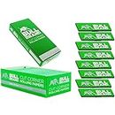 Paper 1000 x Bull Brand Green Rizla Cut Corners Rolling Papers Tobacco Rollups Cigarette Fine Medium Smoking Booklets Premium Quality Filter Tips UK Free P&P
