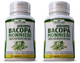 (2) MAX Strength Bacopa Monnieri Extract 1000mg Organic 120 Pills BRAIN FUNCTION