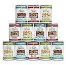 Survival Fresh Mixed Canned Meat - All Natural Canned Meat 4 Beef, 4 Chicken, 4 Ground Beef - Emergency Survival Meal 14.5oz Small Cans for Camping & Hiking - Meats from USA Farms (12 Pack)