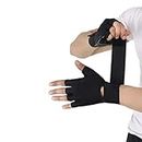 WMX Unisex Leather Gym Gloves | For Professional Weightlifting, Fitness Training And Workout | With Half-Finger Length, Wrist Wrap For Protection (M, Sheep Leather), Gold