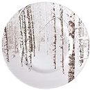 Pier 1 Snow Forest Salad Plate, Forest Trees