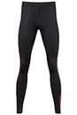 Sundried Mens Pro Running Gym Leggings For Performance Sports Fitness Workout Wear Athletic Tights (Medium, Black)