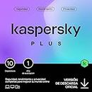 Kaspersky Plus Internet Security 2024 | 10 Dispositivos | 1 año | Anti-Phishing y Firewall| VPN ilimitada | Gestor de contraseñas | Protección Bancaria en línea | PC/Mac/Móvil | Código por email