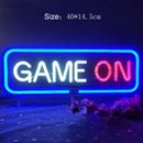 Luce Led Game On/On air neon, insegna Stanza giochi gamer Insegna luminosa Usb