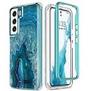 Esdot Compatible with Samsung Galaxy S22 Plus Case,Passing 21ft Drop Test, with Fashionable Designs for Women Girls,Protective Phone Case for Galaxy S22+ Plus 6.6" Agate Stone