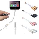 For iPhone 7 7+ Lightning to 3.5mm Splitter Headphone Audio Adapter and Charg...