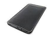 Chalk Factory Genuine Leather Mobile Pouch for Samsung Galaxy Note 8 Mobile Phone (Black)