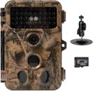 Trail Camera - 1080P 20MP Hunting Game Camera with 120° Wide-Angle Motion Sensor