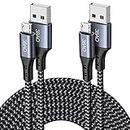 Micro USB Cable,2Packs 1M 2M USB A to Micro Charging Cable Braided Android Charger Cord Compatible for Samsung S7/S6/S5, Kindle Fire,Fire HD Tablets,PS4 Controller,HTC, Huawei, Sony, Nexus, Nokia.etc