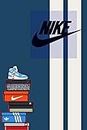 RAINFIRE CREATION!® Nike Jordan Shoes for House Decoration Poster 300 GSM 12x18 Unframed