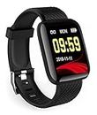 MorningVale SAK Shreenova ID116 ID116 Plus Bluetooth Fitness Smart Watch for Men Women and Kids Activity Tracker (Black)