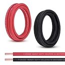 Shirbly 4 Gauge Battery Cable, 10FT Red + 10FT Black 4 AWG Pure Copper Wire Welding Cable, Flexible EPDM Insulation Jacket, for Automotive, Battery, Solar, Marine and Generator