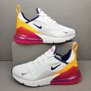 Nike Air Max 270 Trainers Women's UK Size 4.5 Shoes White Pink Running Sneakers