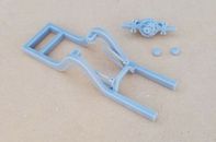 RESIN 3D PRINTED 1/18 NARROWED REAR FRAME CLIP WITH 4-LINK AND 9" FORD REAREND
