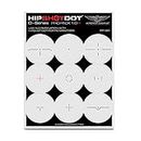 HipShotDot D-Series Pro Pack 1.0 - Reusable Transparent Aim Sight Assist TV Decals - Gaming Television or Monitor Decal for FPS Video Games Compatible with PC, Xbox & Playstation (1.0, Red)