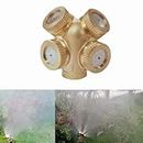 BEZMET 4 Hole Brass Spray Misting Nozzle Gardening Sprinklers Agricultural Sprinkler Female/Internal Thread