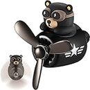 Bear Pilot Car Air Freshener Cute Car Diffuser Rotating Propeller Air Outlet Vent Fresheners Aromatherapy Ornament Car Accessories Automotive Air Fresheners for Cars (Cool Style)