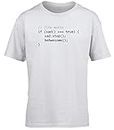 Hippowarehouse Programmer Life Motto Kids Children's Short Sleeve t-Shirt White