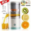 Electric Citrus Juicer Rechargeable Hand Free Masticating Orange Lemon Squeezer