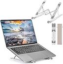 Hoppac Laptop Stand, Adjustable 7-Tier Laptop Stand, Foldable Ventilated Aluminum PC Stand, Aluminum Notebook Stand