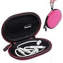 Smatree Headphone Hard Case Compatitble BeatsX, Powerbeats2, Powerbeats3 Earphones, Jaybird X3 Bluetooth Sports Headphones (Pink)