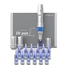 Dr. Pen Ultima A6 Microneedle Derma Pen Electric Wireless Professional Skincare Kit with 10 Cartridges - Ten 12 Pin