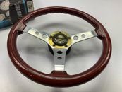 Grant 704 Formula GT Mahogany Steering Wheel, 14" Diameter, 3" Dish