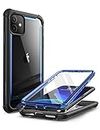 i-Blason Polycarbonate Ares Case For Iphone 11 6.1 Inch (2019 Release), Dual Layer Rugged Clear Bumper Case With Built-In Screen Protector