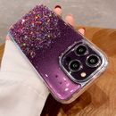 For iPhone 15 14 13 Pro Max 12 11 XR XS 8 Bling Glitter Silicone Soft Case Cover