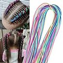 AUOCATTAIL 4 Set Hair Braids Assorted Gradient Color Hair Wrap String DIY African Girl Braid Hair Accessories（40pcs）