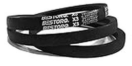 BESTORQ B50 or 5L530 Rubber V-Belt, Wrapped, Black, 53" Length x 0.66" Width x 0.44" Height